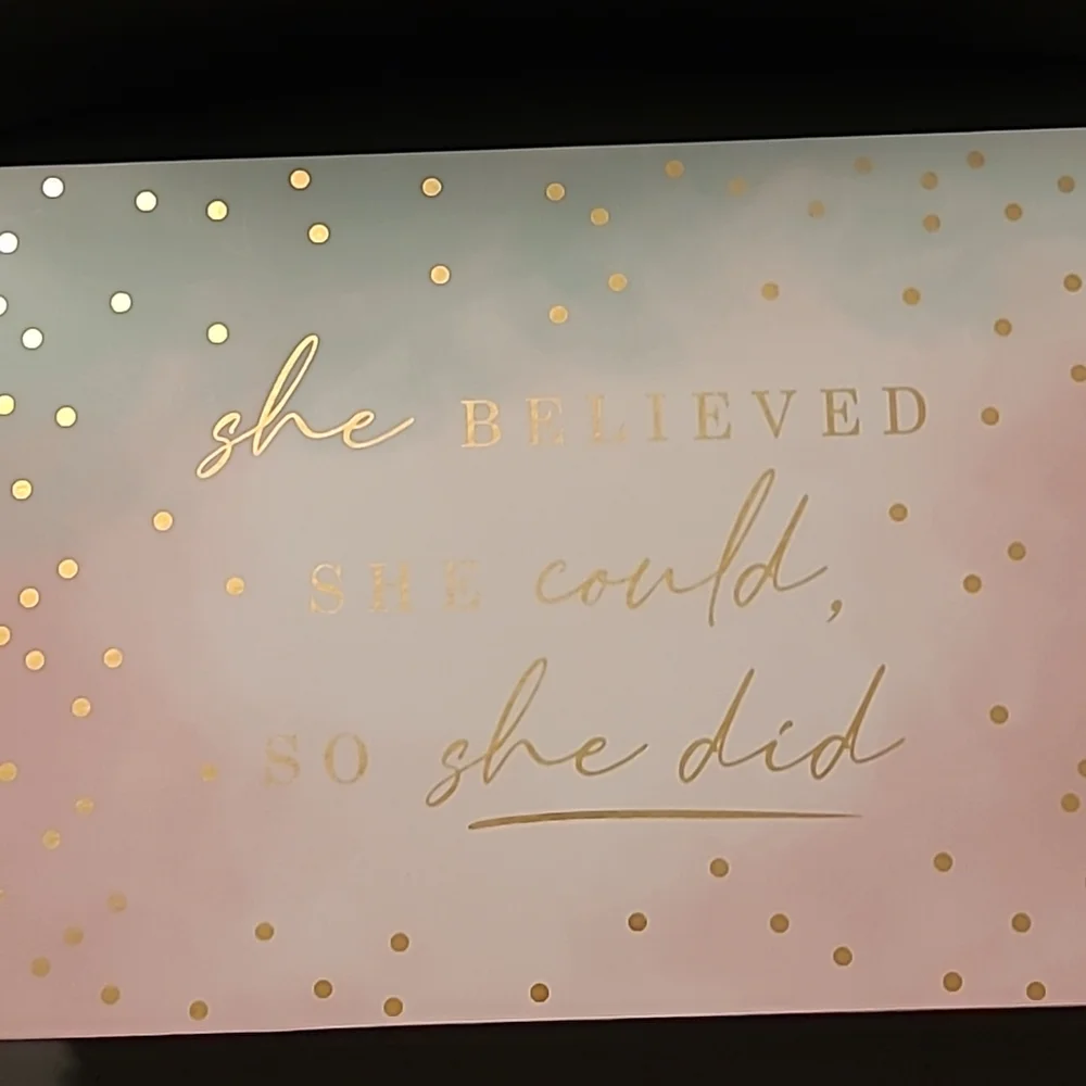 💕NEW Storage Box💕SHE BELIEVED SHE COULD, SO SHE DID💕